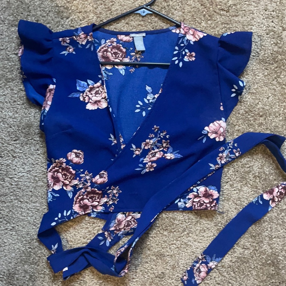 Dress shirt/crop top